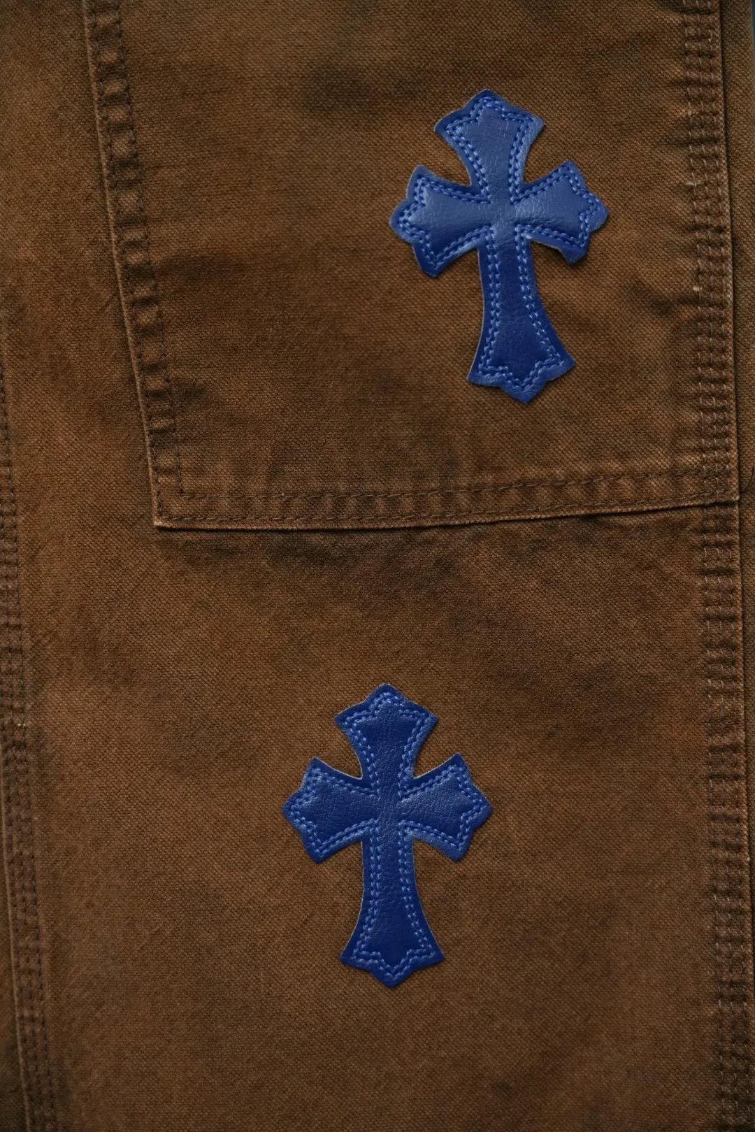 ：S 046 & Chrome Hearts Same Style ：Brown Size：28 30 32 34 （S-XL)